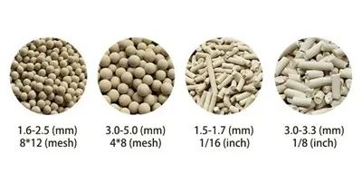 13X молекулярно сито за дълбоко изсушаване на общи промишлени газове.