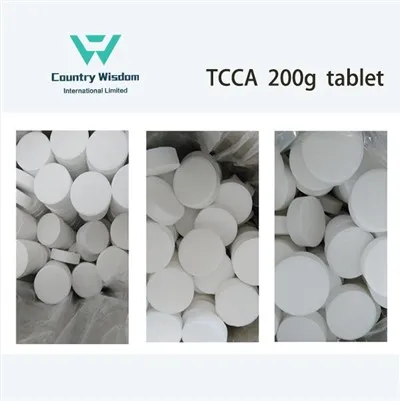 TCCA 200g хлорна таблетка, ефервесцентна бързоразтворима стерилизираща таблетка