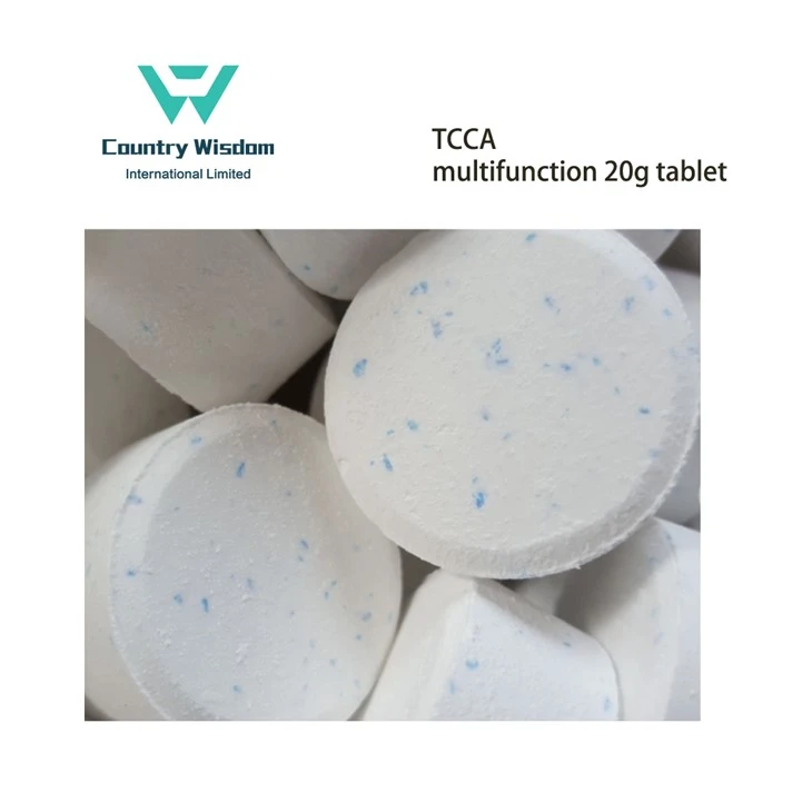 TCCA мултифункционална таблетка от 20 g за дезинфектант на водата в басейна